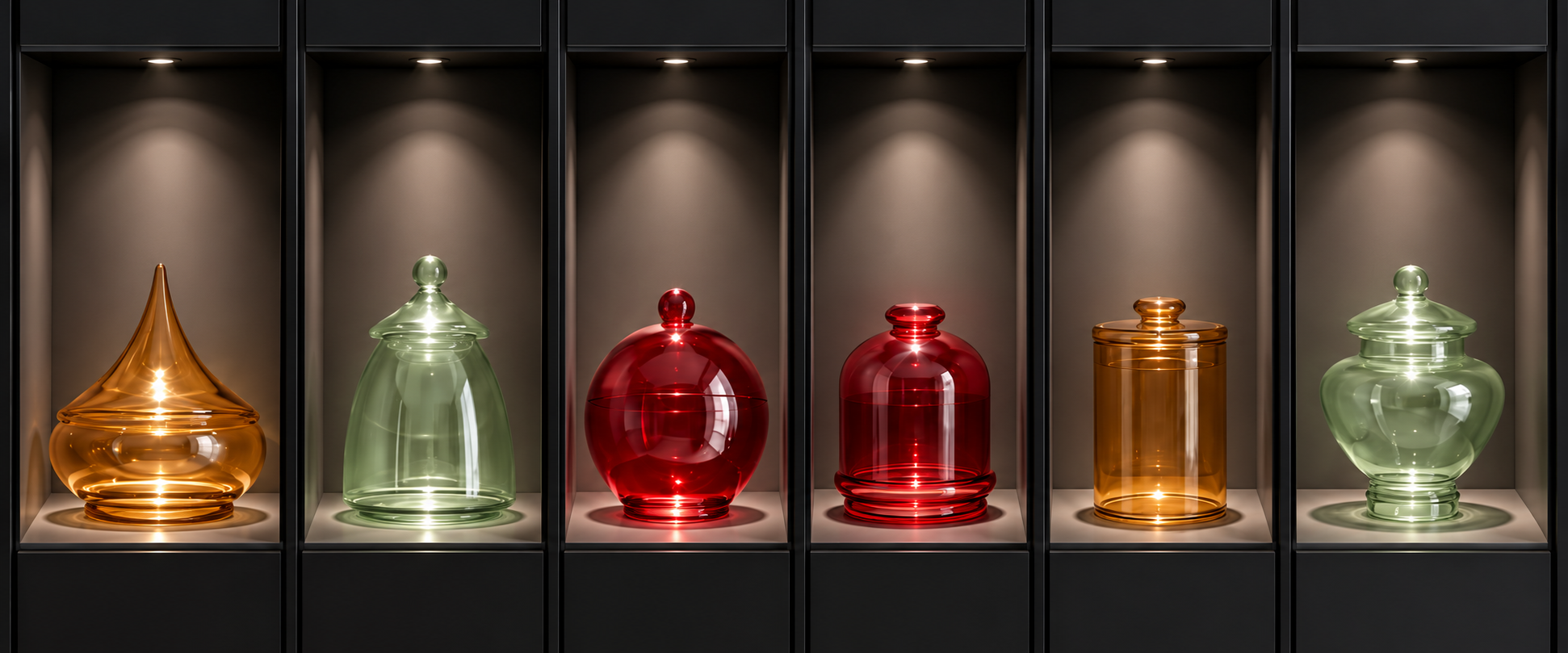 Luxury-glass-jars-in-six-niches